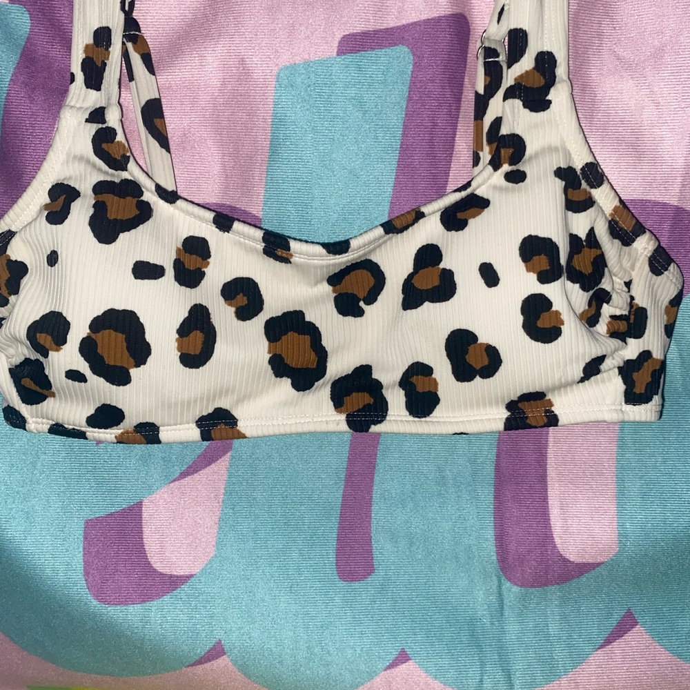 BUNDLE!!!Xhilaration White and Black Bikini Top / White halter top bundle!